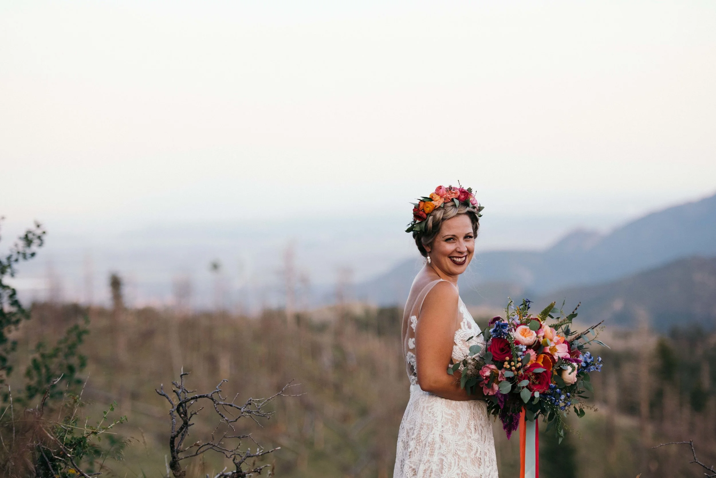 Colorado Mountain View Wedding Near Boulder