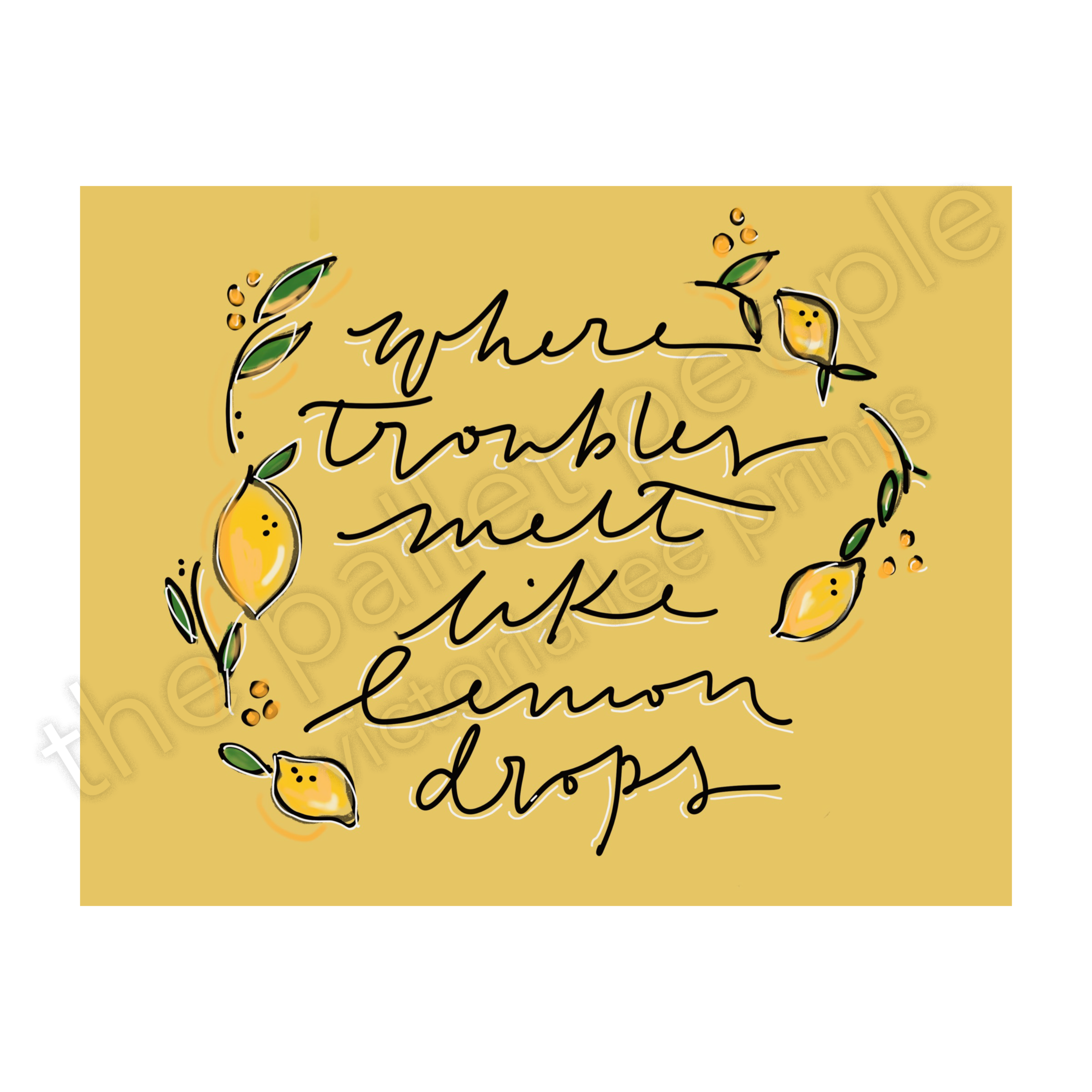 Lemon Digital Print