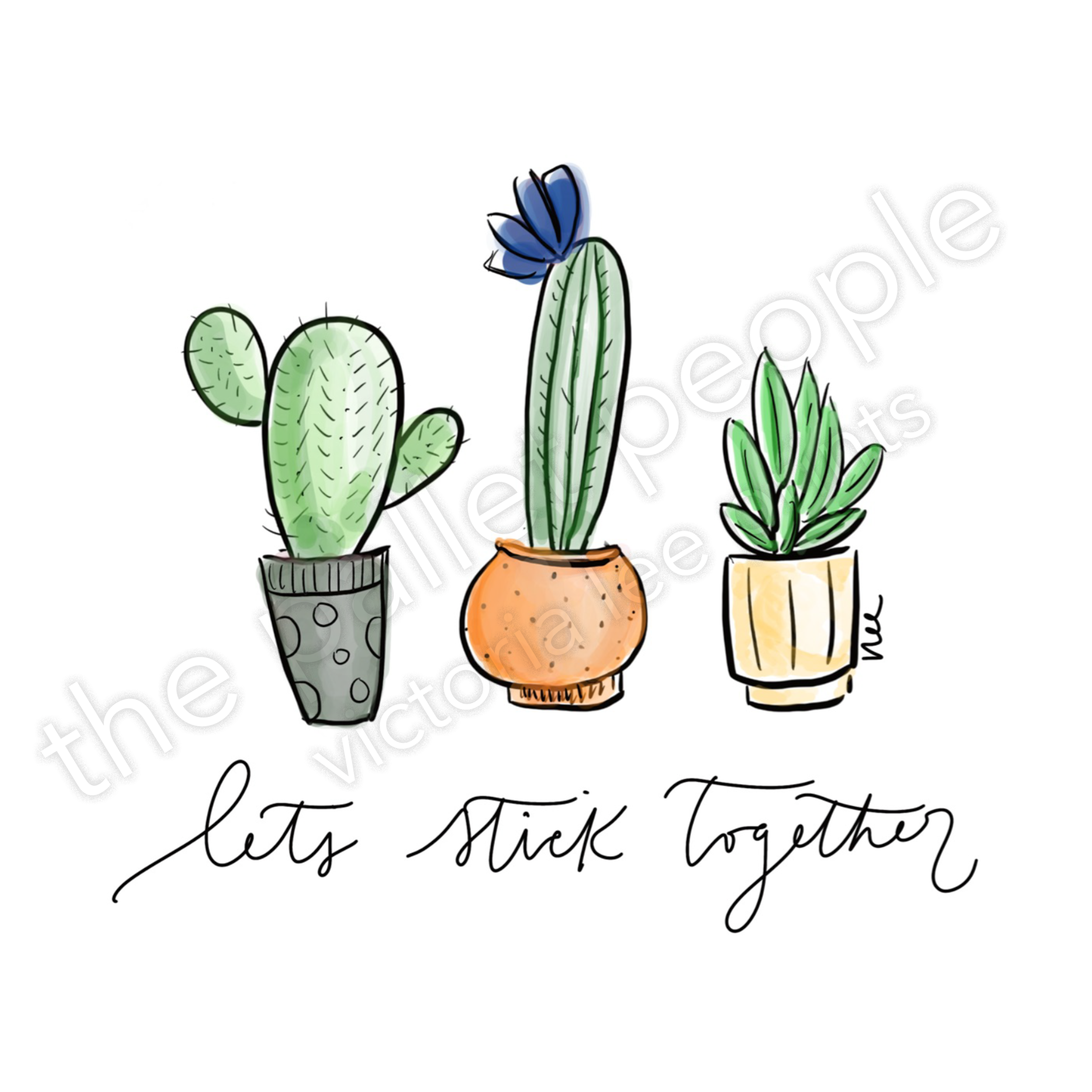 Colored Pots  Digital Print