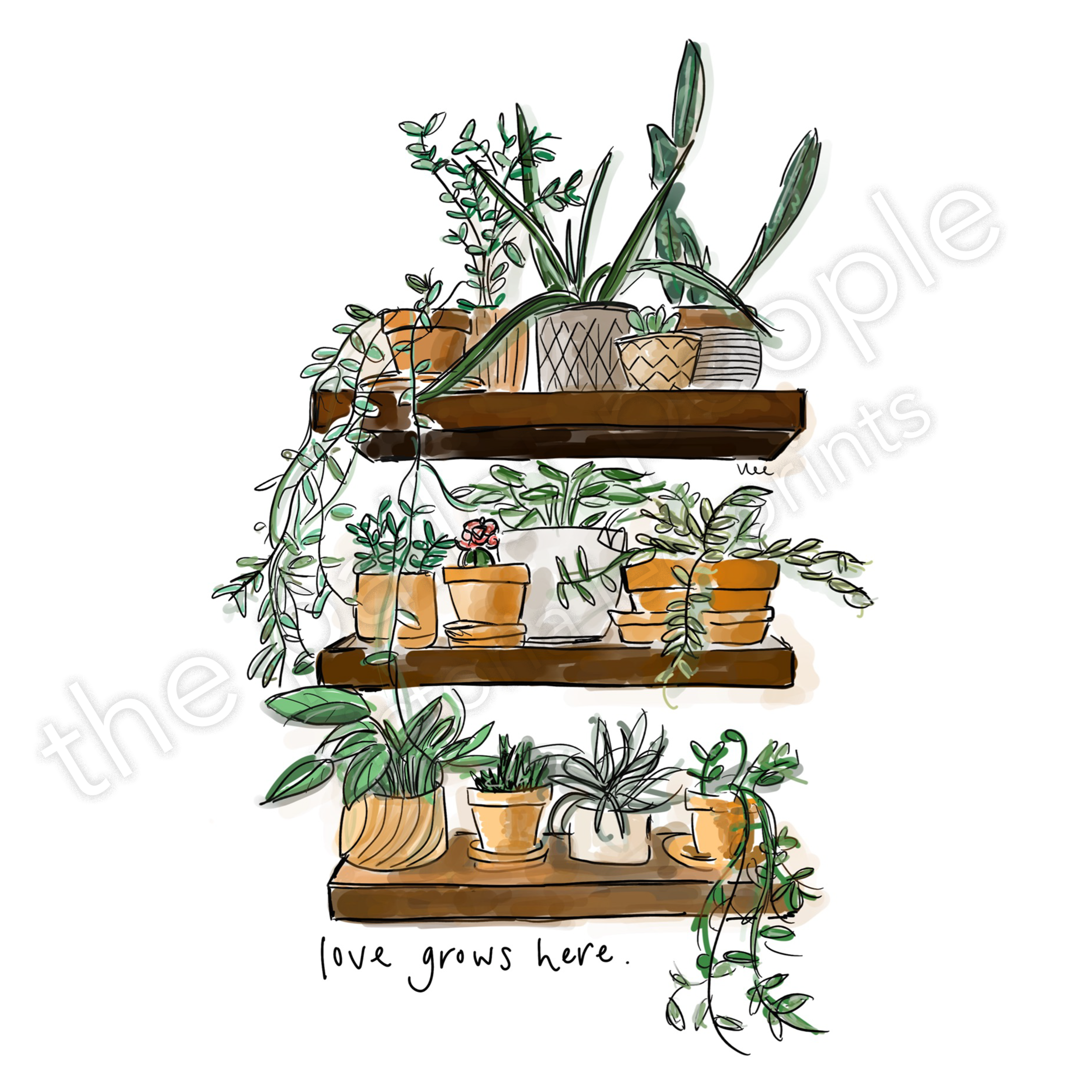Love Grows Here Digital Print