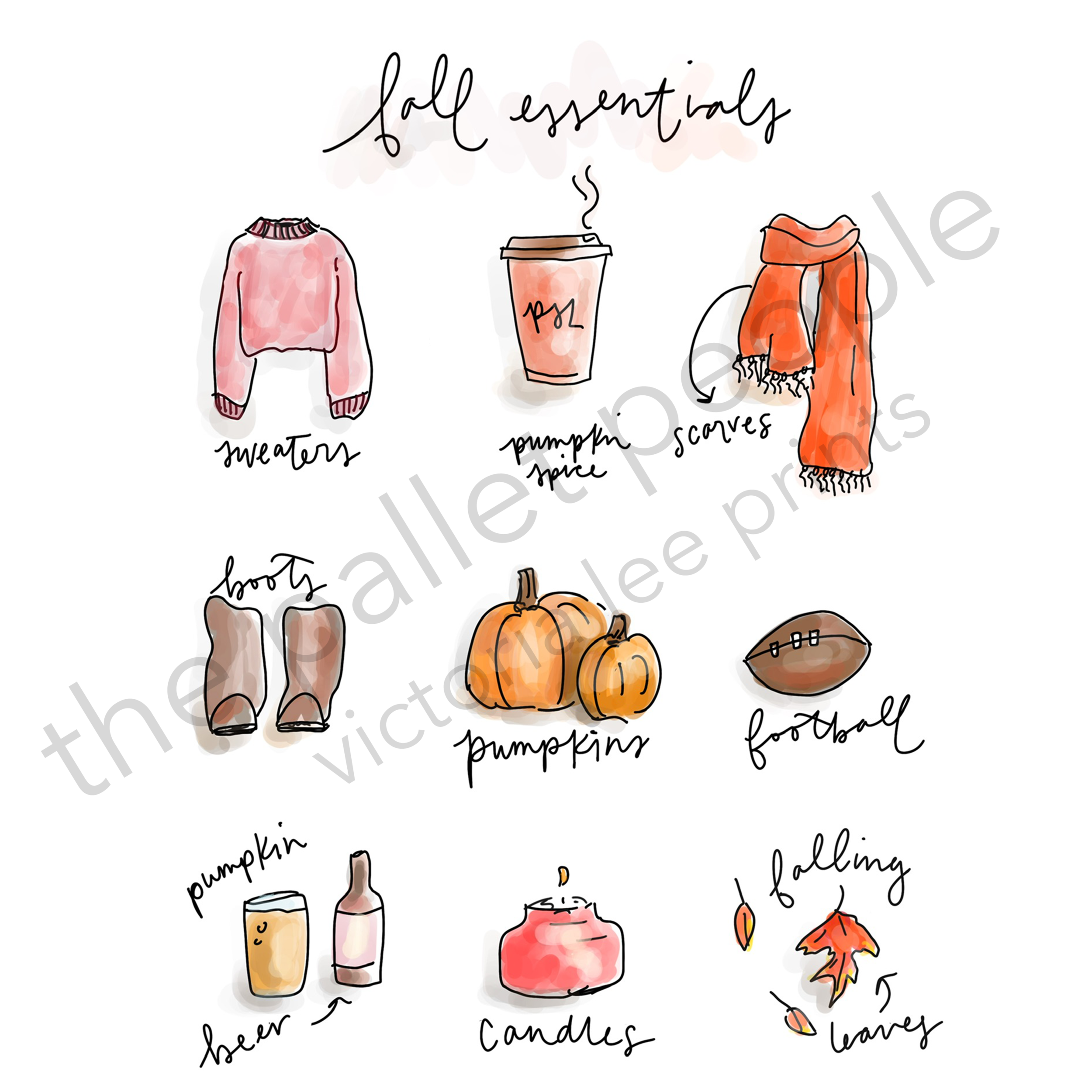Fall Essentials Digital Print