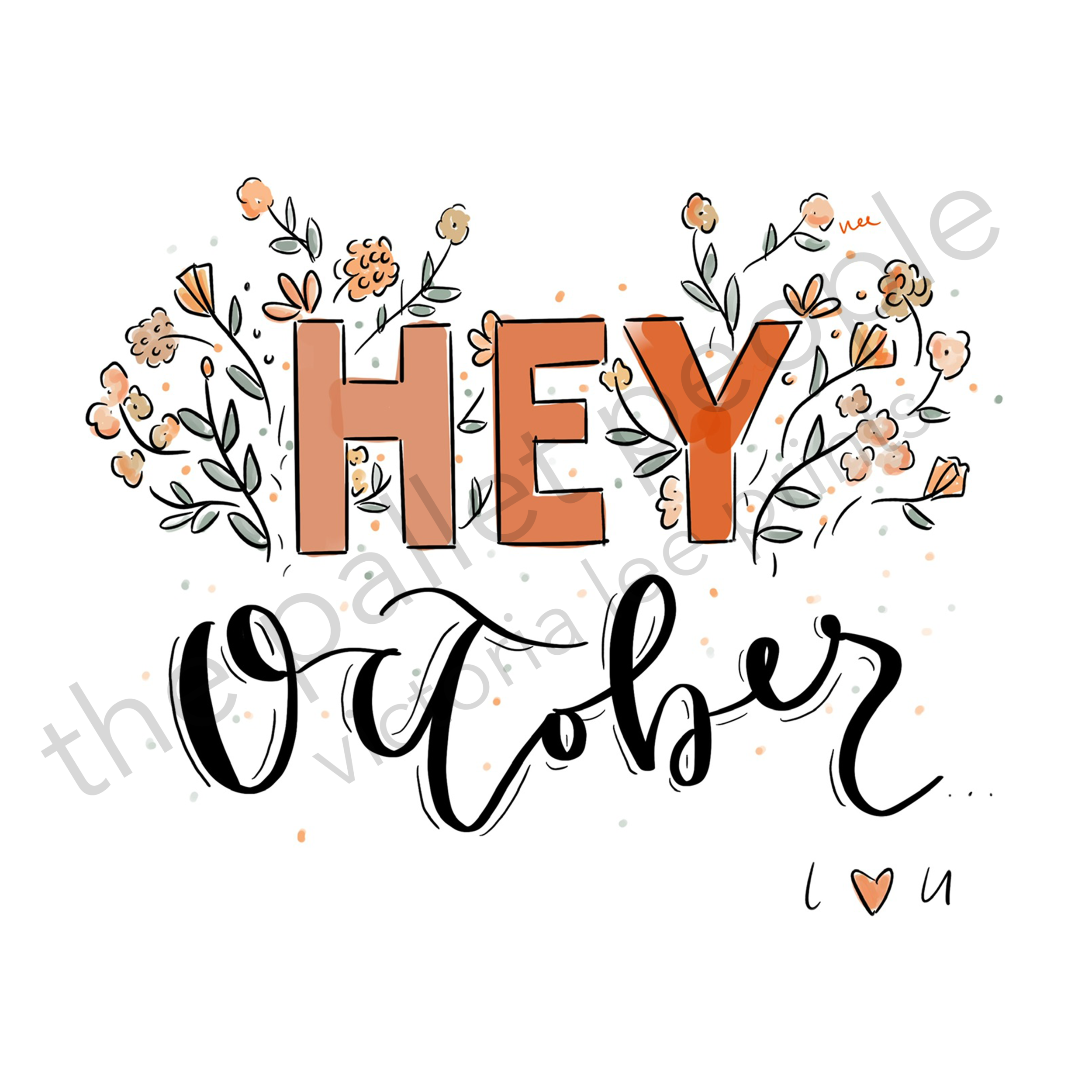 October Digital Print