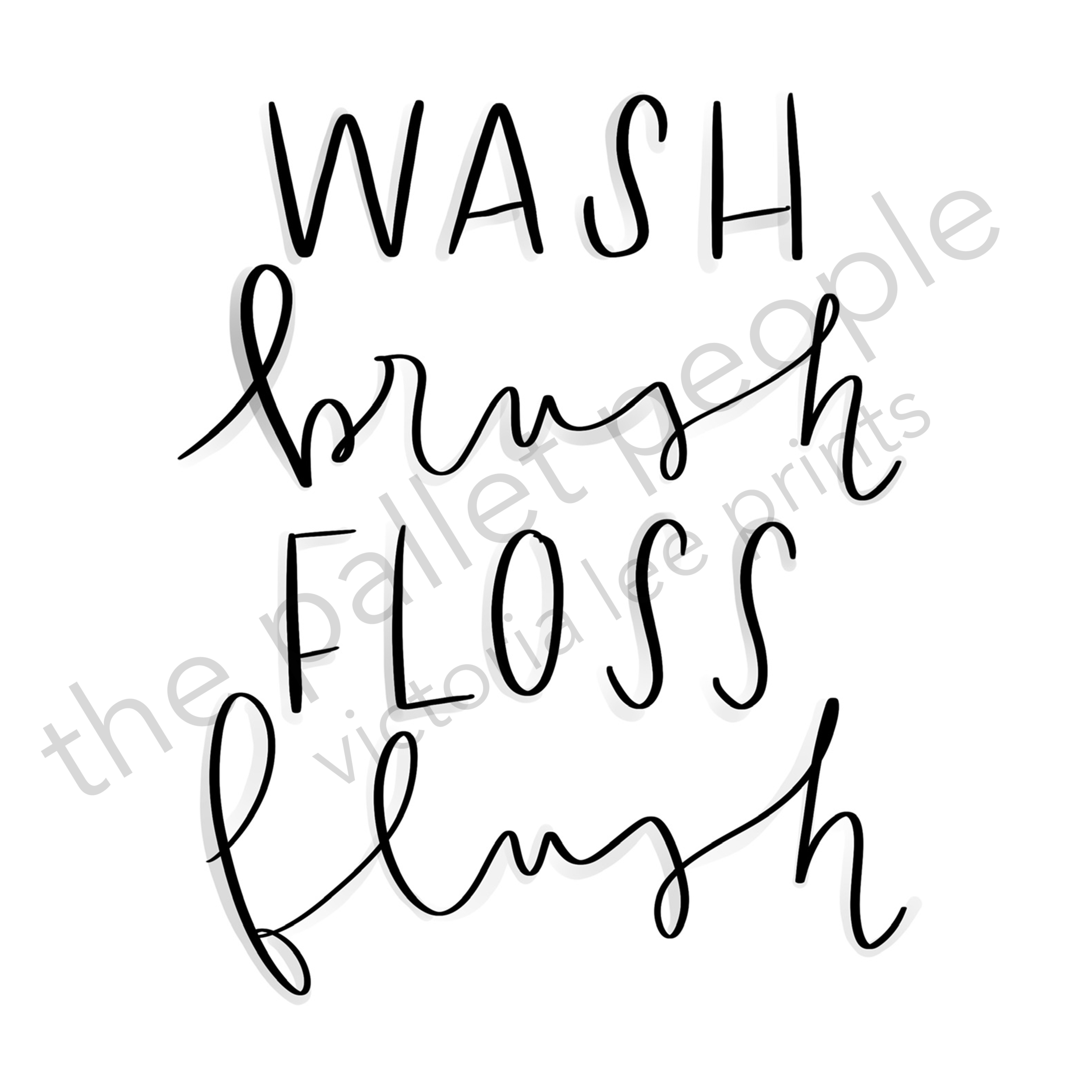 Wash Digital Print