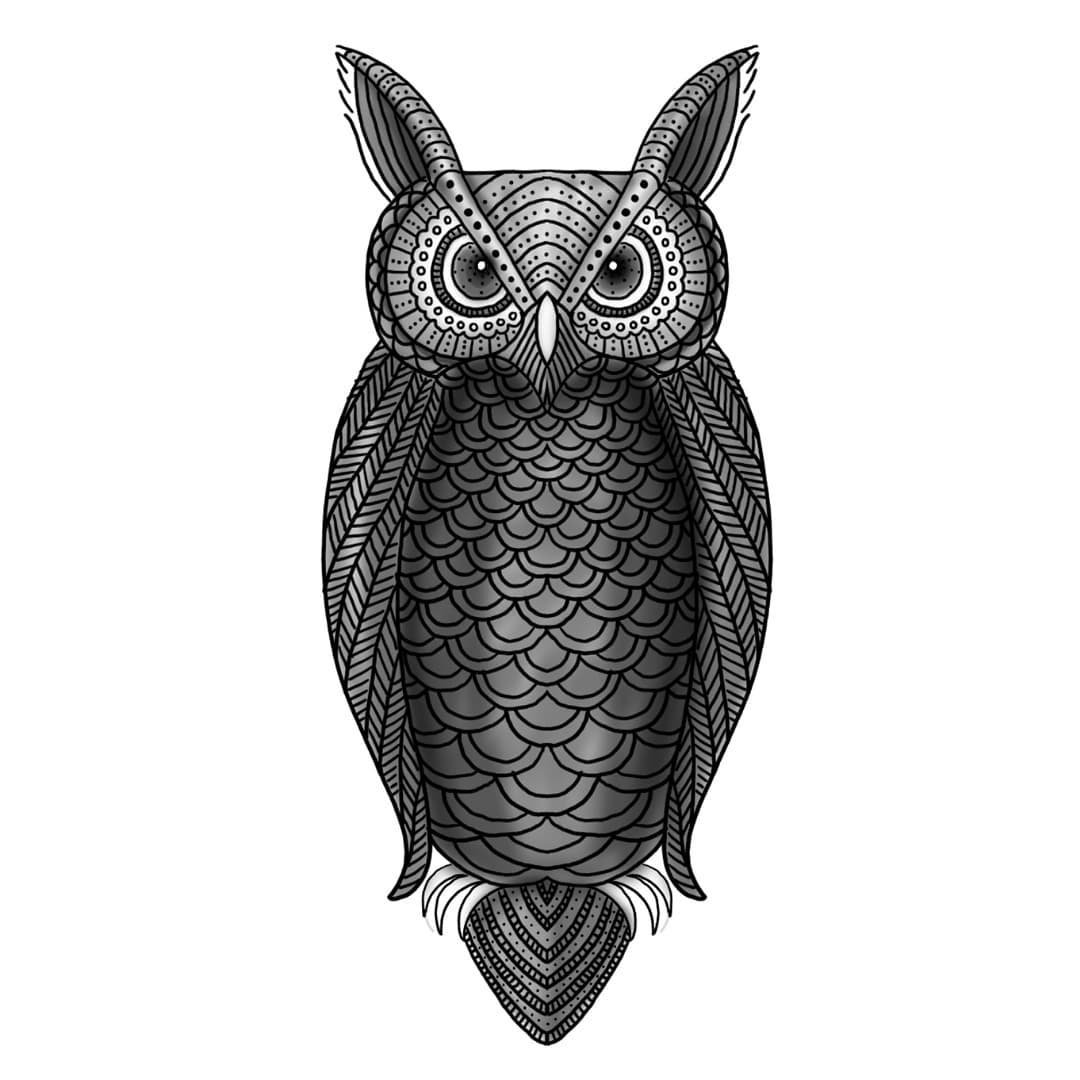 Woot woot!! 

#sheebaleecreative #tribal #owl #owlart