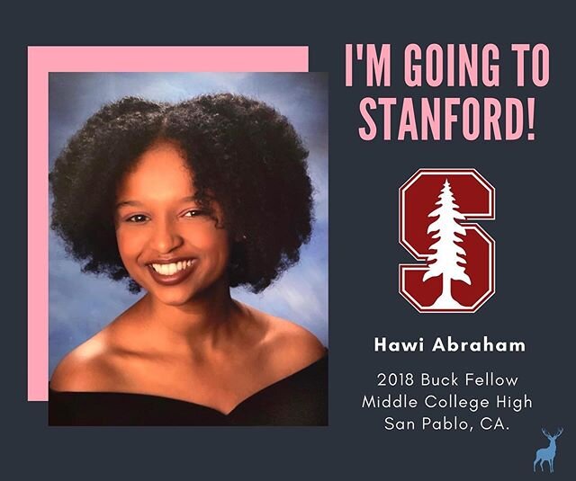 ICYMI: May 1st was #CollegeSigningDay This month, we're excited to announce where our 2018 Buck Fellows will be attending college in Fall 2020! Meet &rsquo;18 Buck Fellow Hawi Abraham who will be graduating from Middle College High School. Hawi will 