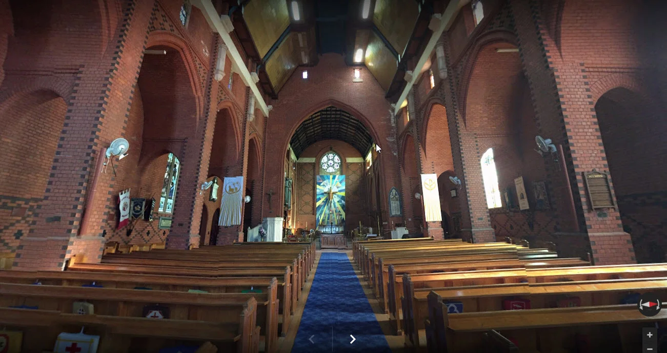 Panorama of the interior of Wangaratta Cathedral by John Townsend. View the 360° panorama here.