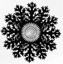 Drukkersvignet ontworpen in 1913 door K.P.C. de Bazel voor de eerste Nederlandse private press, de Zilverdistel van J.F. van Royen in Den Haag.