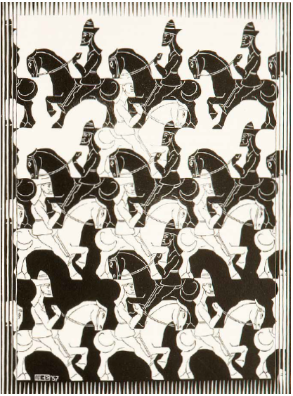 M.C. Escher, Regelmatige vlakverdeling (1958)