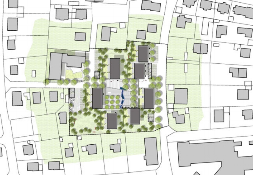 Auslober : Stadt Ebersberg GWG Ebersberg Katholisches Siedlungswerk München Bearbeitung : 2009 Landschaftsarchitekten : Zuckschwert+Martin Freising