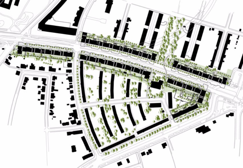 Wohnbebauung Bad-Schachener-Straße