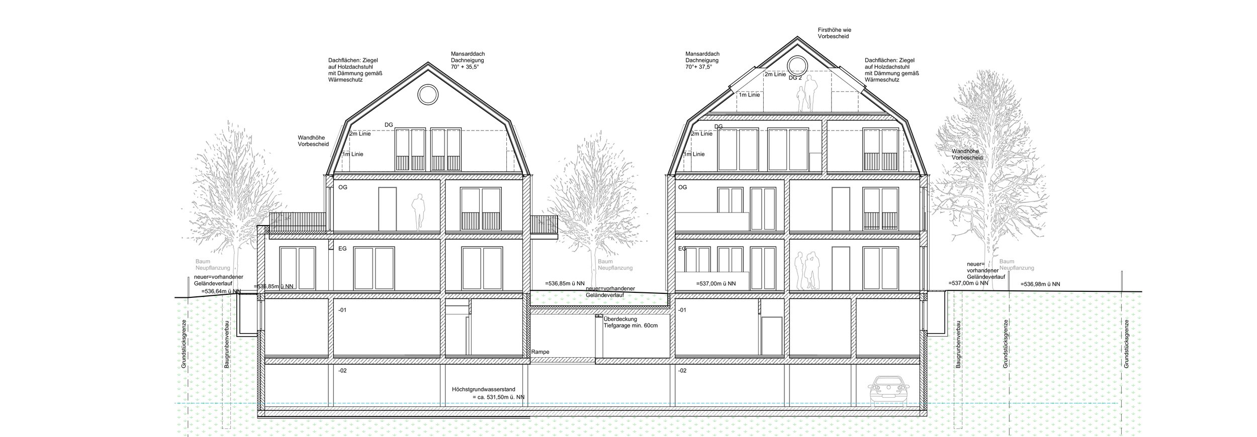 Bauherr: privat Planung: seit 2022 Wohnfläche: ca. 1.250 m² Leistungsphasen: 1-9