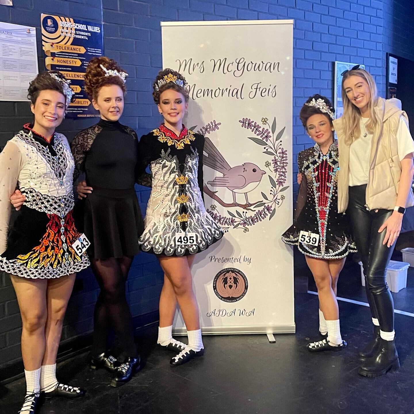 Another fab day of dancing at the Mrs McGowan Memorial Feis 🕊 Once again so proud of all our girls who danced their hearts out ✨

U15 Intermediate Aggregate Trophy
🏆 3rd Place - Caitlin O&rsquo;Keeffe
🏅 AA - Sophia Watkins
🏅 AA - Evie Duthie

14 