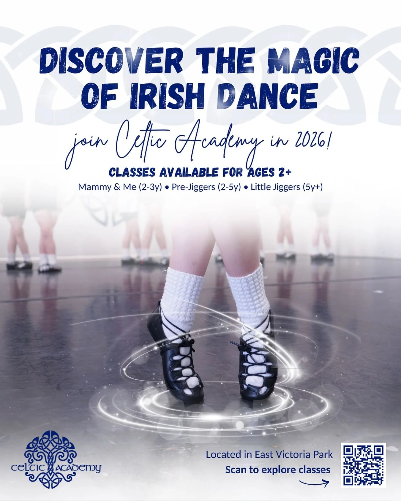 Join Celtic Academy Irish Dance in 2026! ☘️

Classes available for all ages:
🔹 Mammy &amp; Me: Irish dancing for mums &amp; bubs - a great introduction to Irish dance for 2-3 year olds
▫️ Pre-Jiggers: especially for new beginners aged 3-5 and is bas