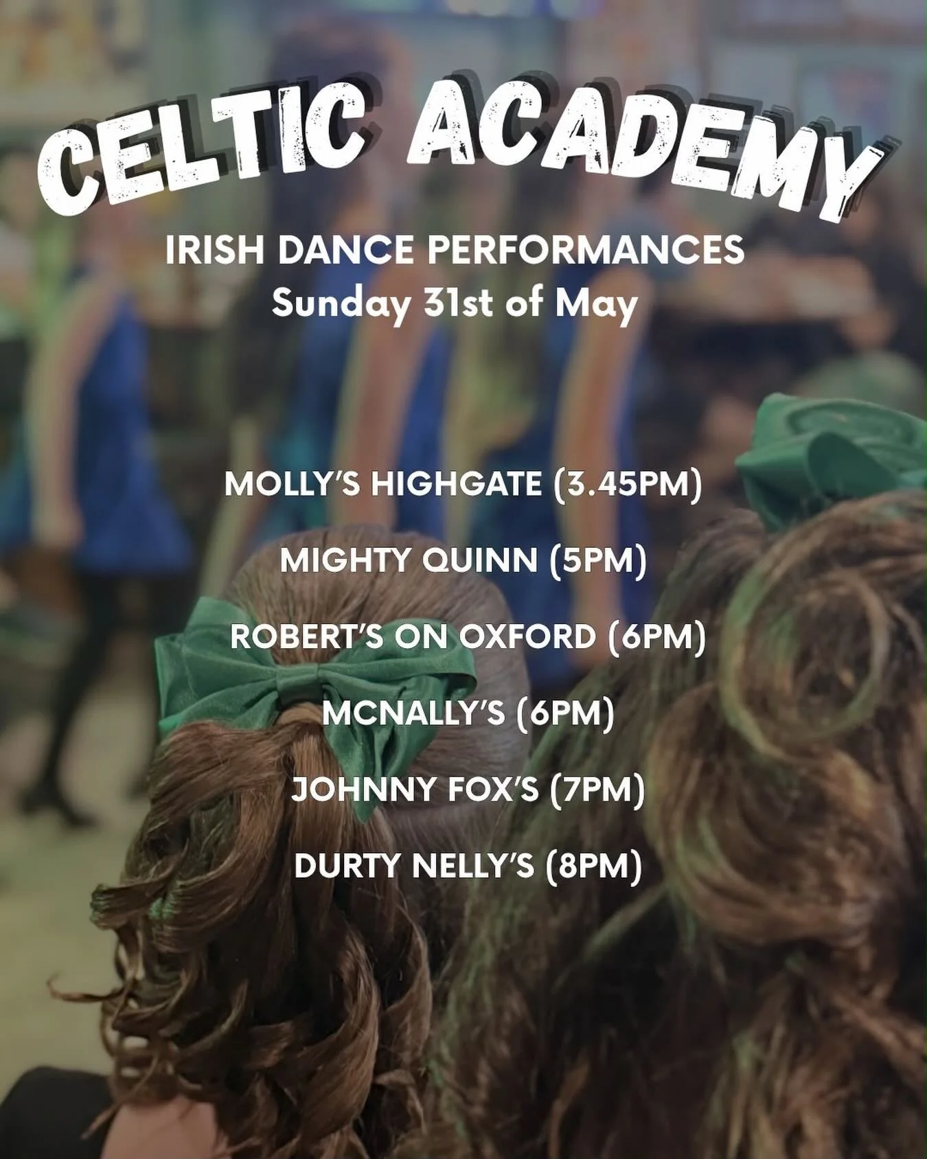 It&rsquo;s a long weekend! 🎉 Which means we&rsquo;re out and about performing at your favourite Perth Irish pubs - catch us at these venues for some trebles and reels! ☘️🎶