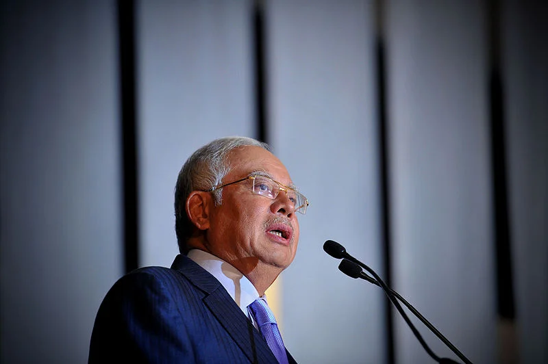 Former Malaysian prime minister Najib Razak. Photo by Firdaus Latif .