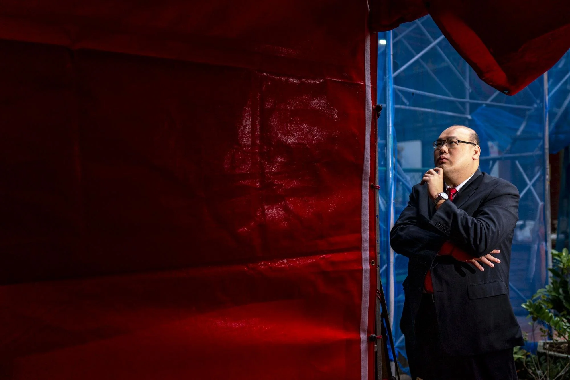 Professor Lin Ying-yu of National Chung Cheng University believes that thought manipulation will be the key for China to win a future war. Photo by Chang Chia-wei.