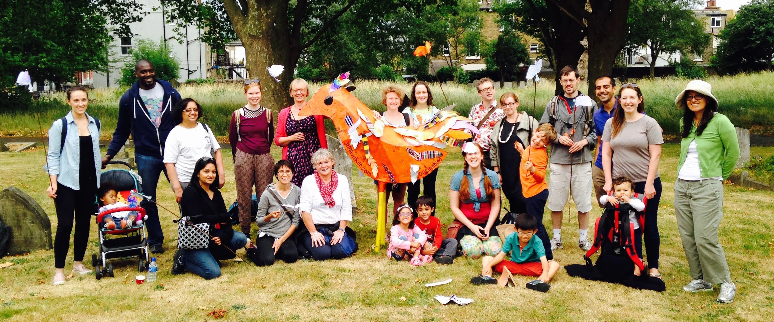 Survivors' photo - everyone who made it all the way to Clapham Junction.