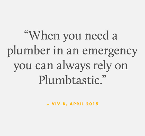 When you need a plumber in an emergency