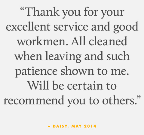 Thank you for your excellent service