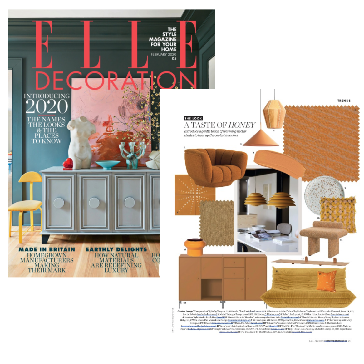 Elle Deco | February 2020 | No 2 Cushion Mustard