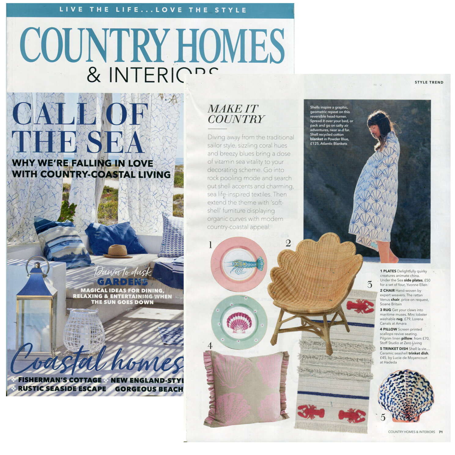 Country Homes and Interiors | August 2021 | Pilgrim Cushion Marshmallow