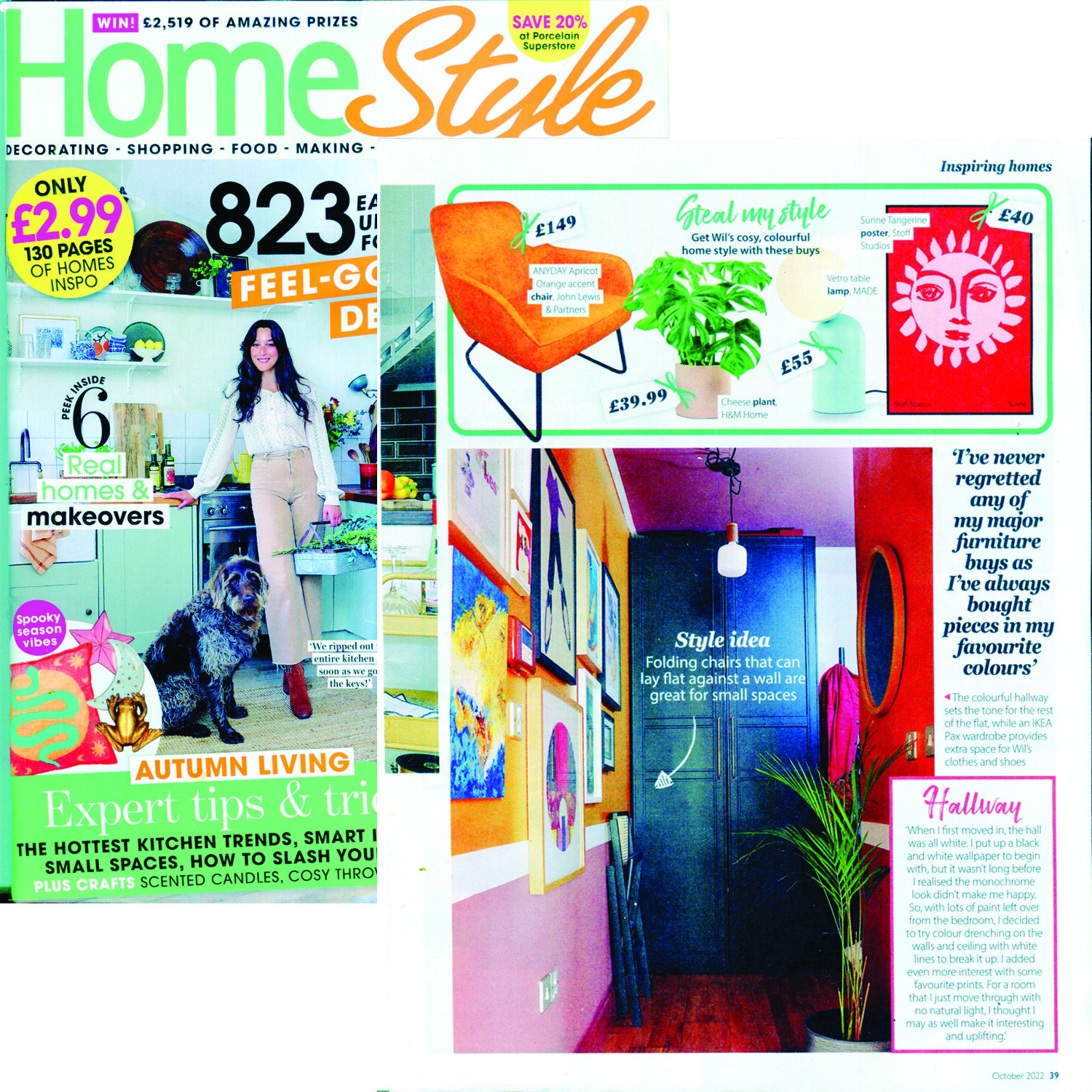 Home Style | October 2022 | Sunne Print in Tangerine