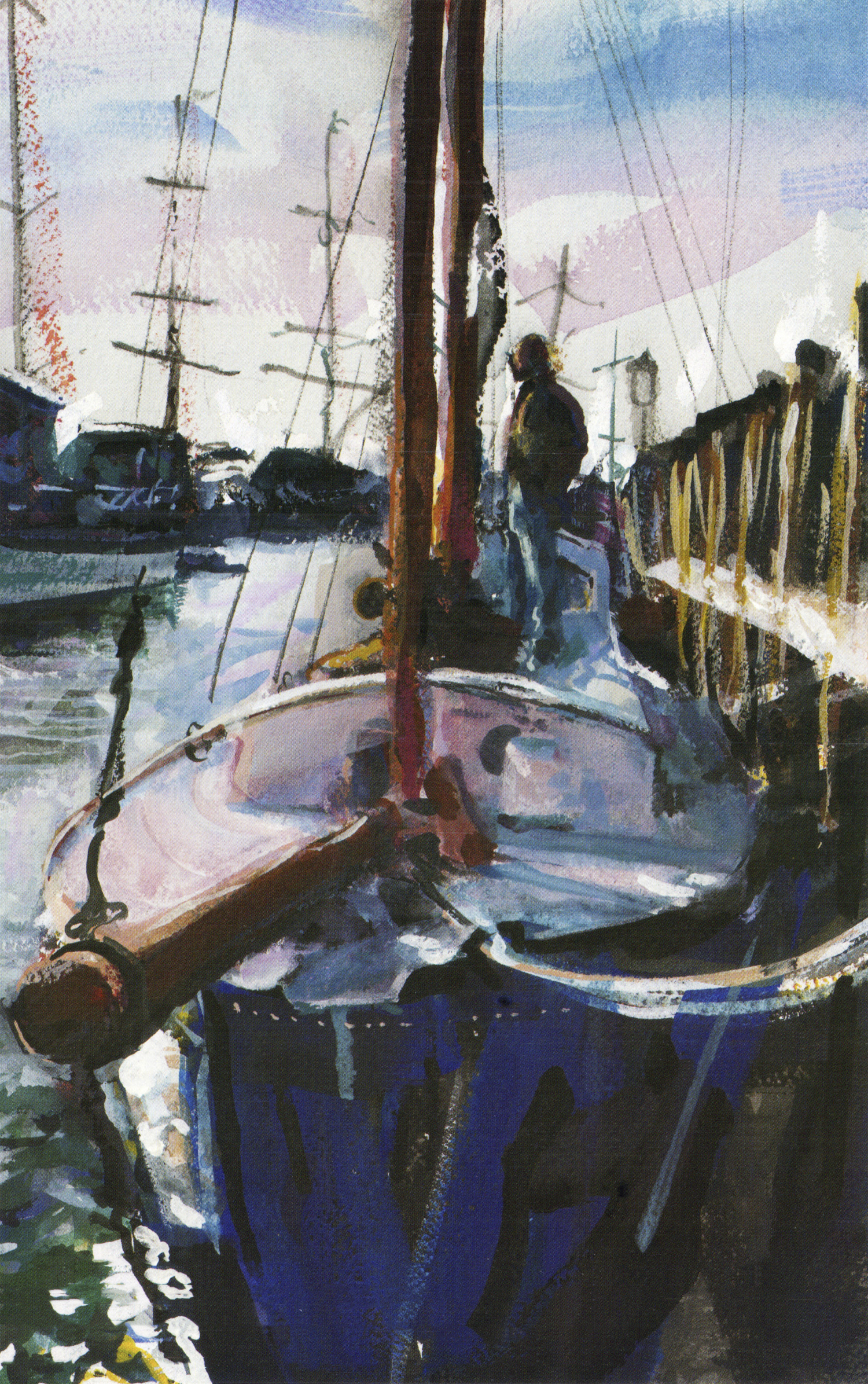 Schooner on Recovery, Bowen’s Wharf, Winter 1998 