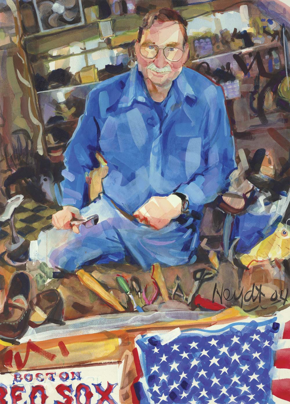 All-American cobbler George Koulouvardis of Newport