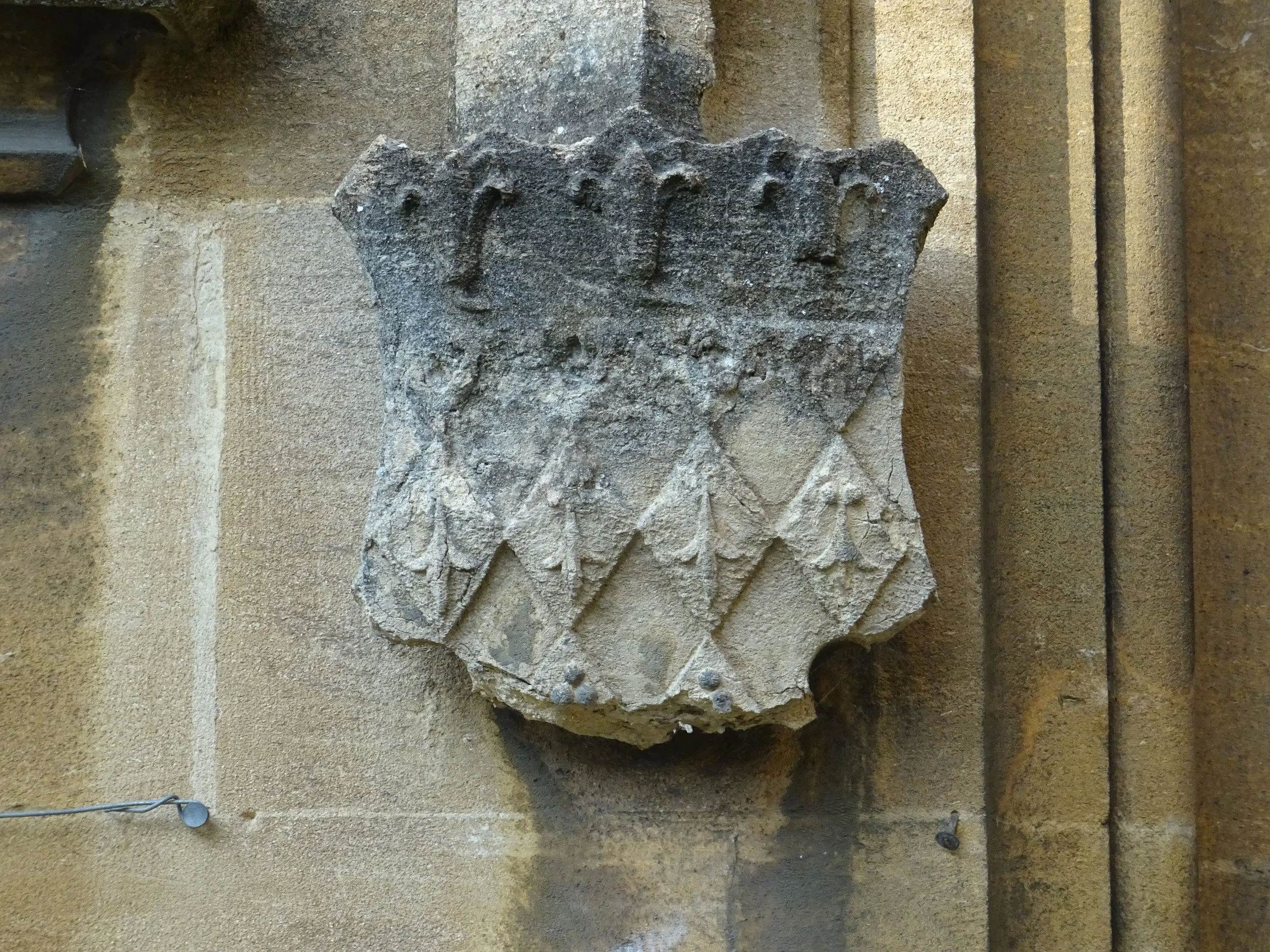  replacement of decayed and dangerous label stop shields to the President’s Lodge front door at Magdalen College 