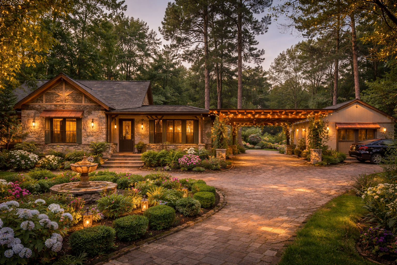 Rustic luxury home at twilight.png