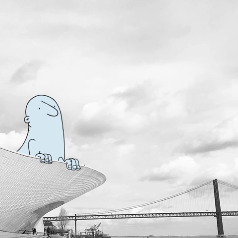 Plane Hungry Lucas Levitan Photo Invasion GIF by Lucas Levitan-downsized_large.gif