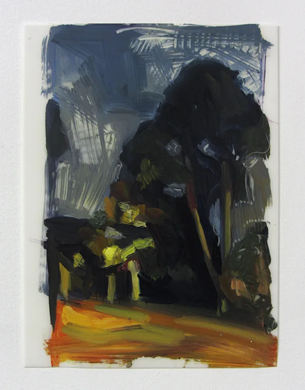 12" x 9" oil on mylar