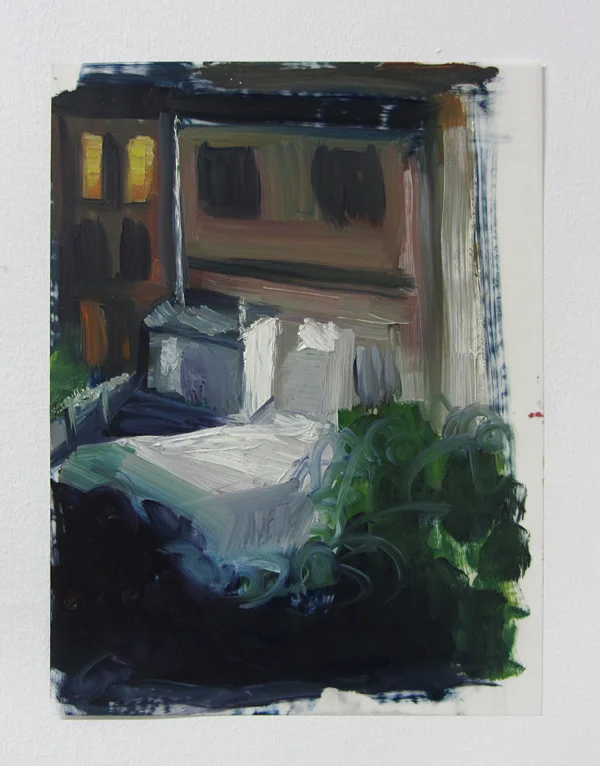 12" x 9" oil on mylar