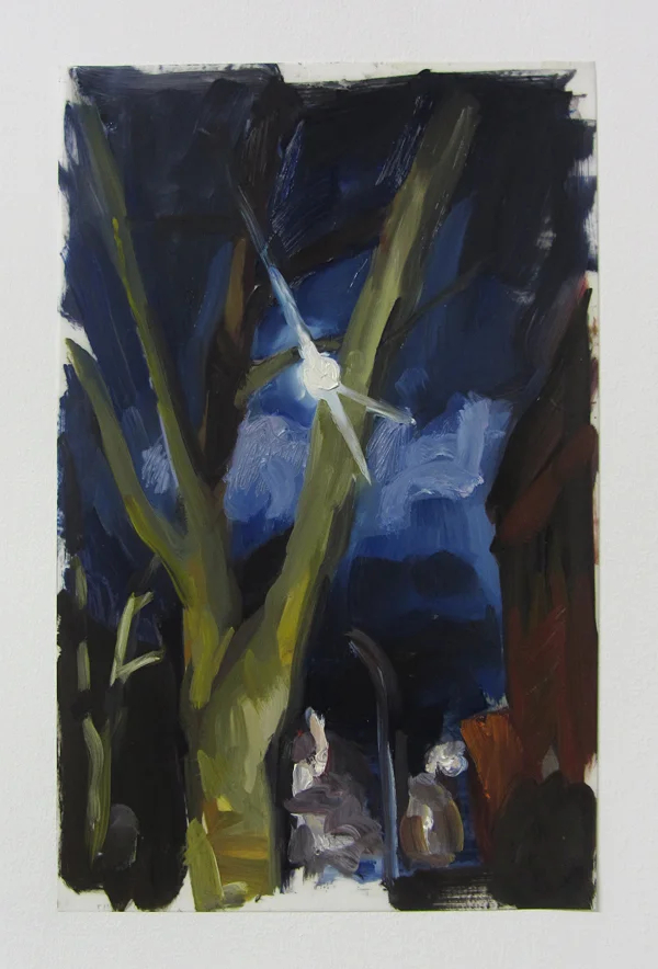 17" x 11" oil on mylar