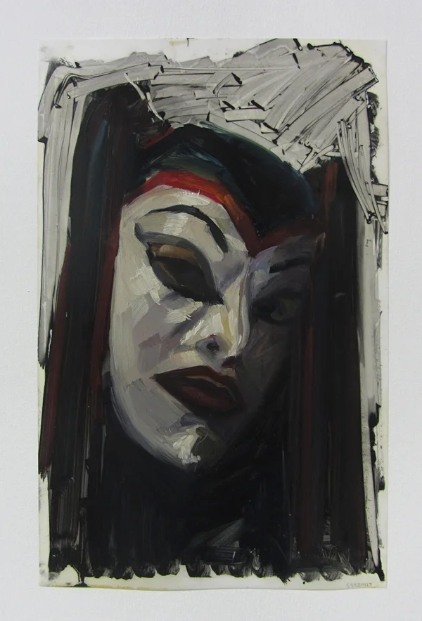 17" x 11" oil on mylar