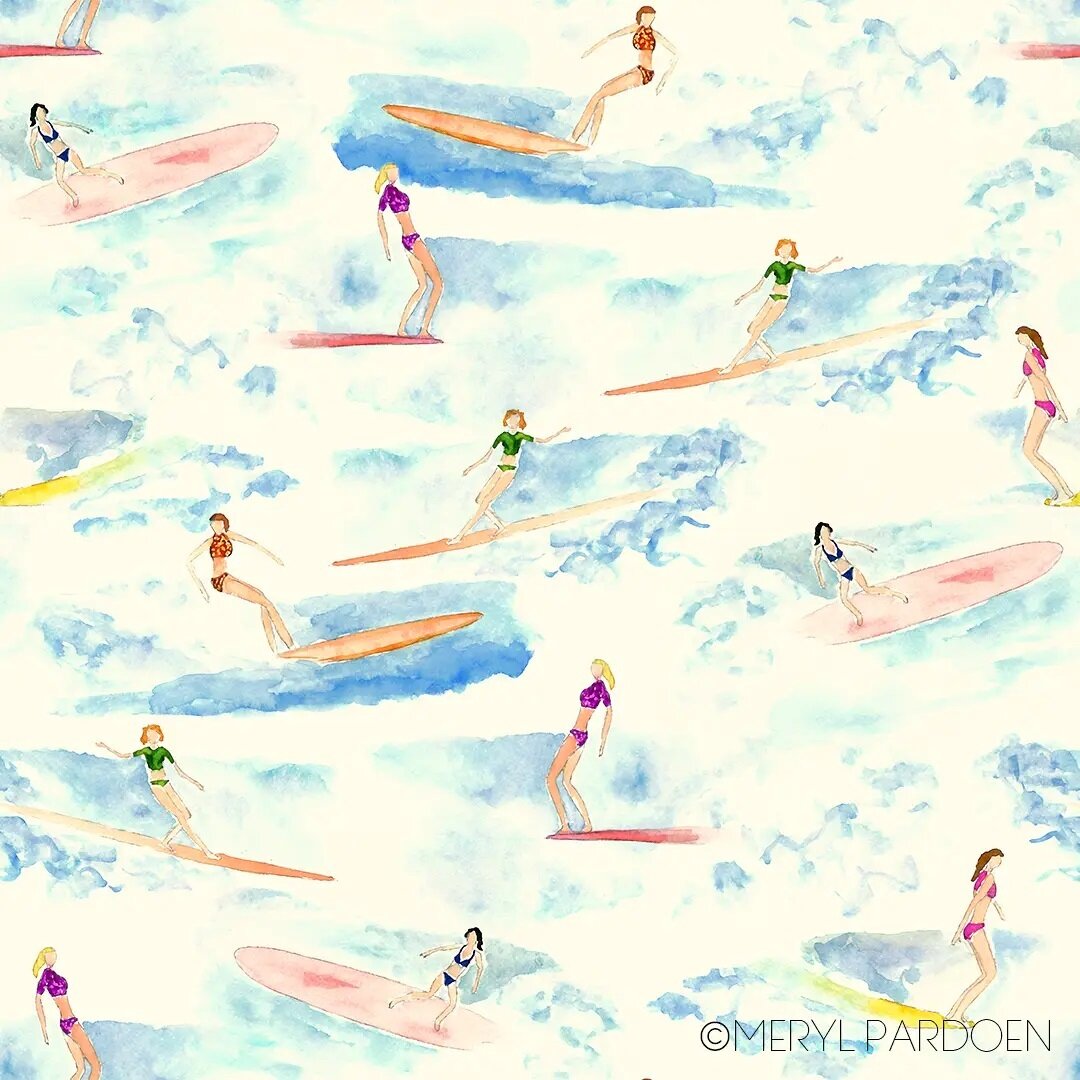 Textile print designs for swimwear, activewear and fashion