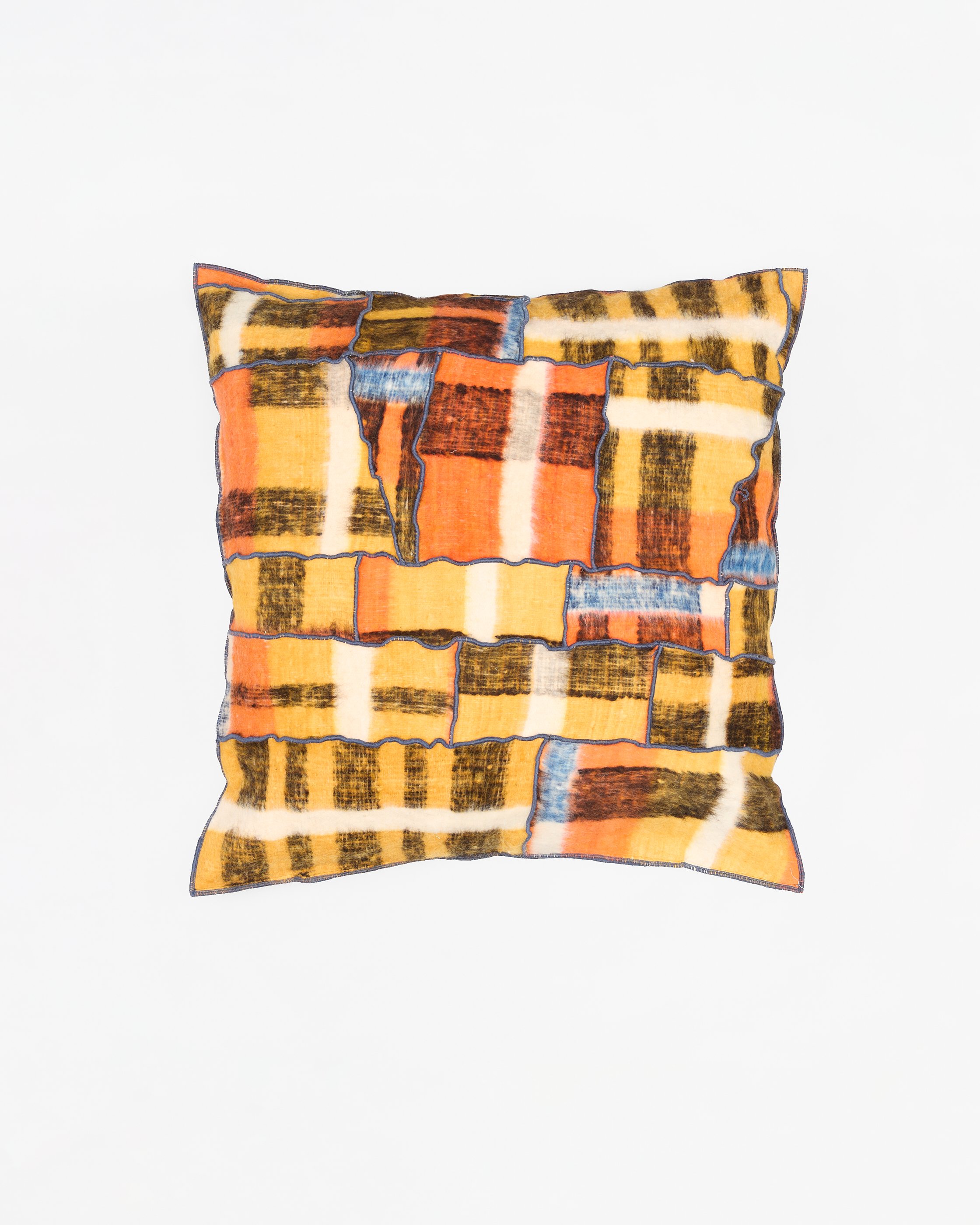 40 X 40 Momostenango Cushion - Tangerine Rush