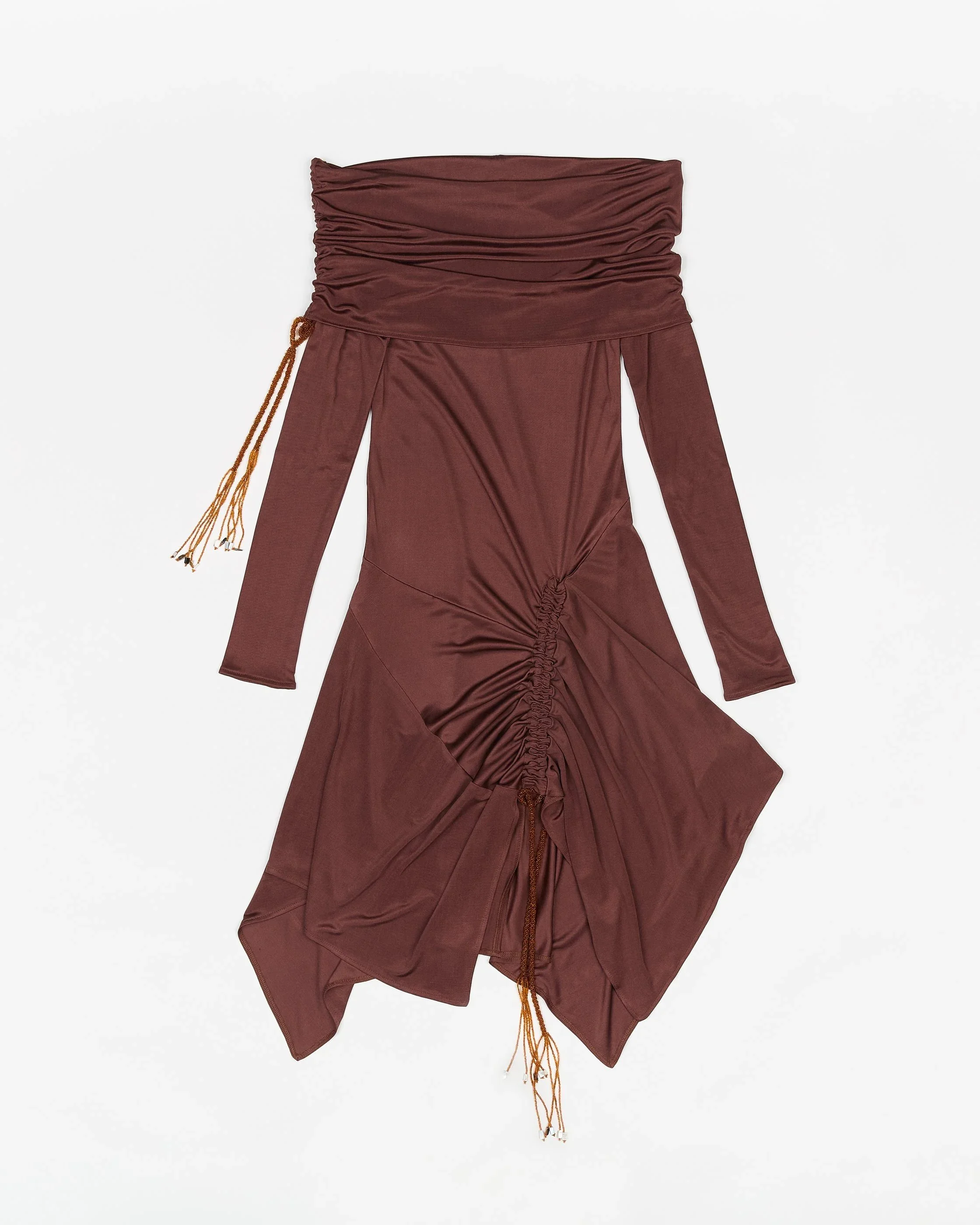 Silk Jersey + Glass Beads Dress