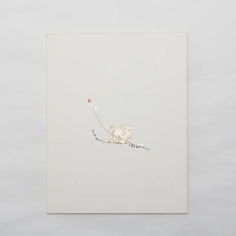 Série des "Cartons", carton plume, collage, file de métal, 22 cm x 28 cm