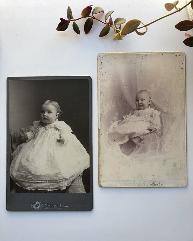 Found Ancestors!!! I found my first ancestors on @deadfredcom huge database of identified found photos 🙌🙌 He uploads more photos all the time and his goal is to reunite the photos with their families. These baby siblings arrived in the mail this we