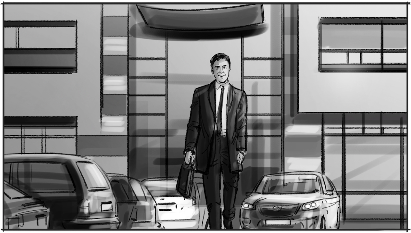 Storyboard voorstellen medewerker Rabobank tekening 5