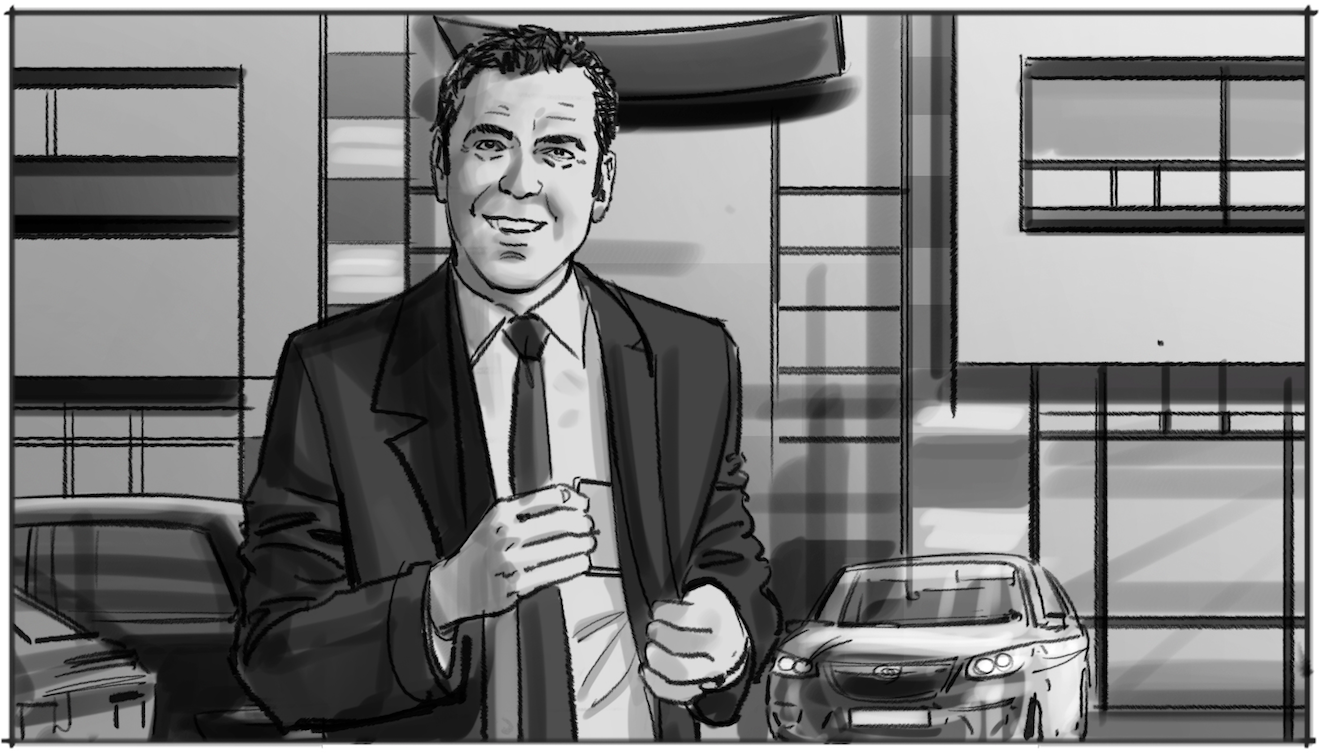 Storyboard voorstellen medewerker Rabobank tekening 6