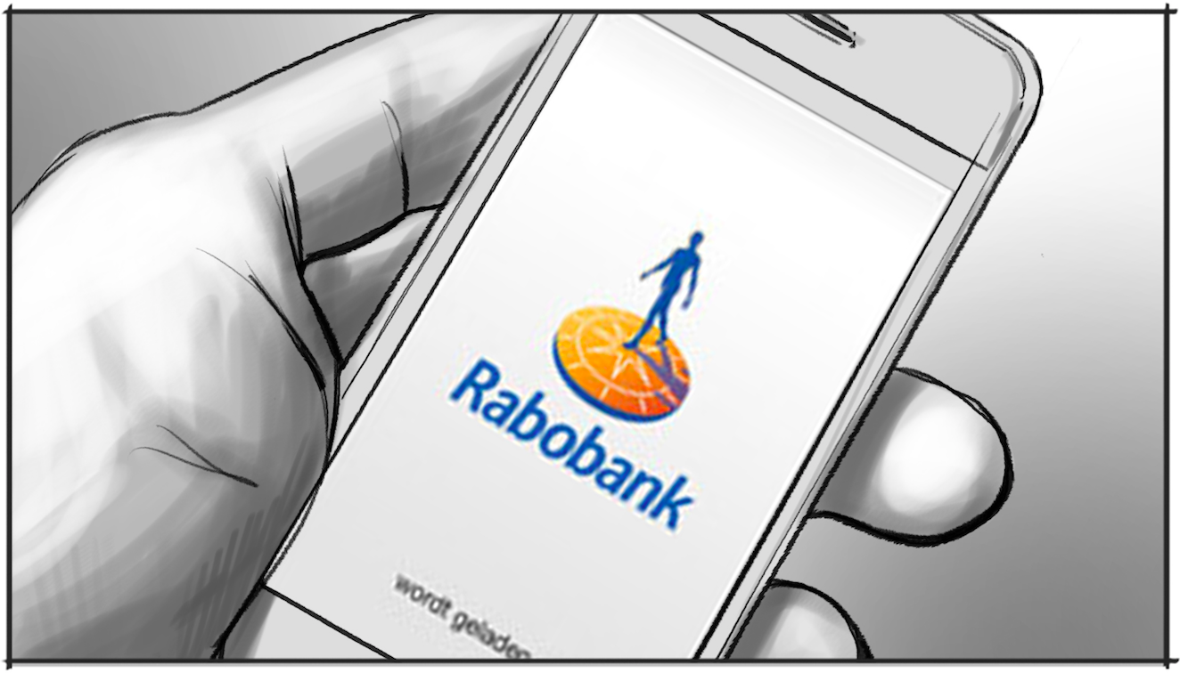 Storyboard voorstellen medewerker Rabobank tekening 7