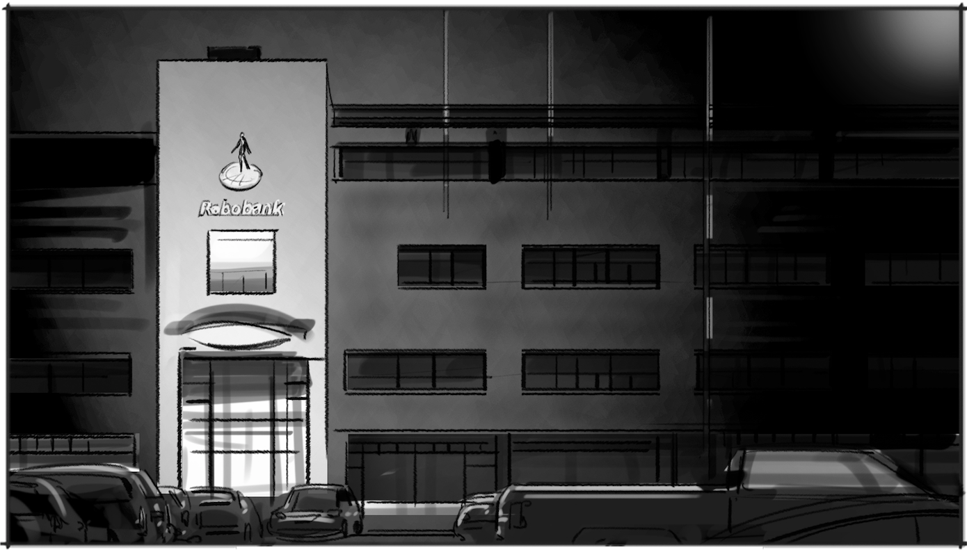 Storyboard voorstellen medewerker Rabobank tekening 10