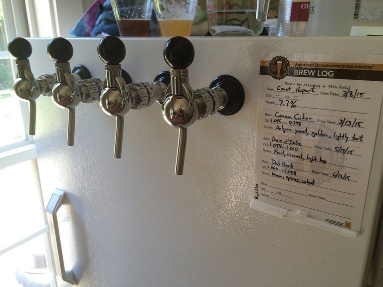 A few holes is all it takes! #AHABeerFridge #AHAContest @homebrewassoc #rototaps #secondaryregulator