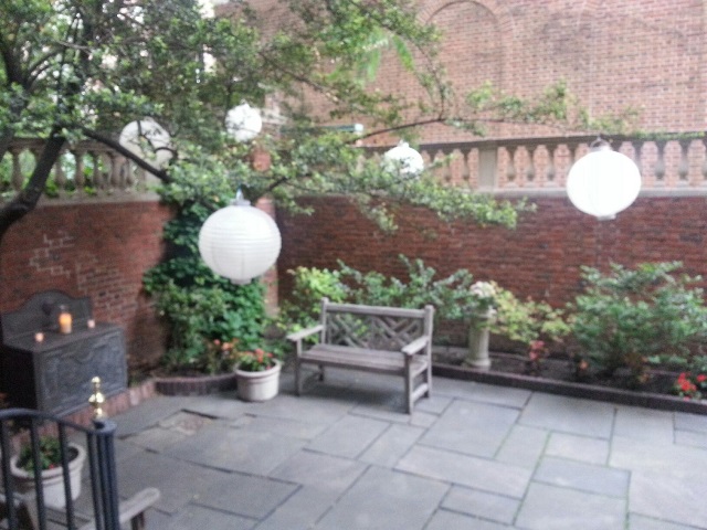 garden on left with tree decorations.jpg
