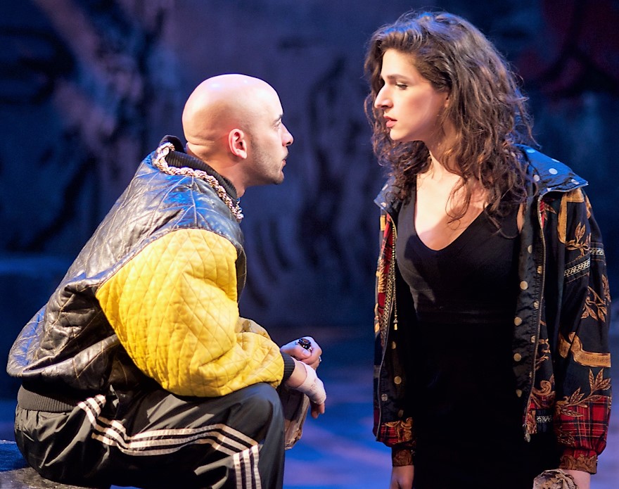 From left: Victor Almanzar is Terrence, and Eve Lindley is Jamie.