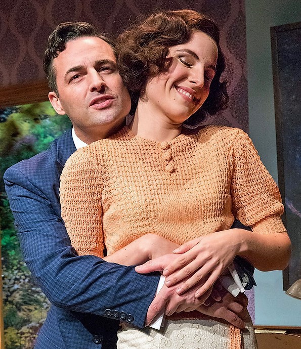 Von Essen with Mikaela Izquierda as Stephen's new flame, Diana. Photographs by Richard Termine.