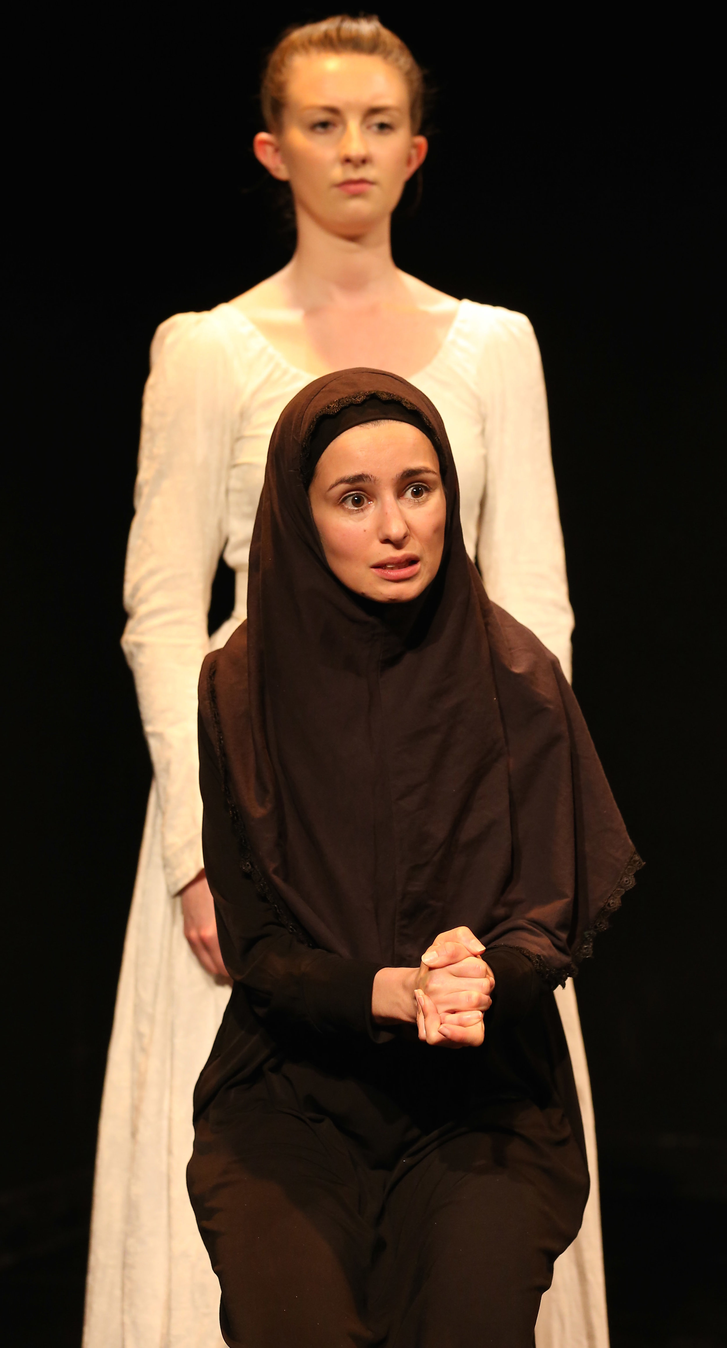 Tillie and Samira, separated by time but united in struggle. Photographs by Carol Rosegg.
