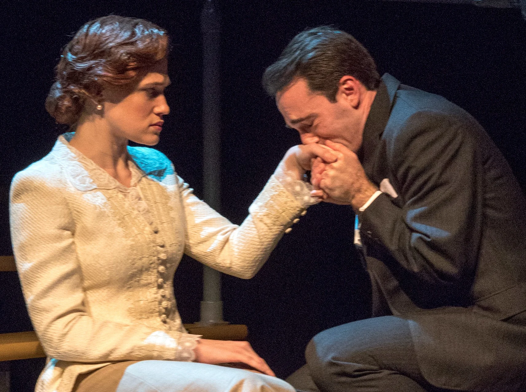 Paton Ashbrook as Pamela Carey, with Brand as Bob. Photos by Richard Termine.